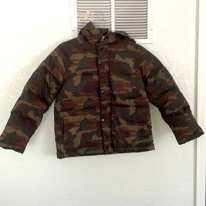 Boys Camo Puffer Jacket